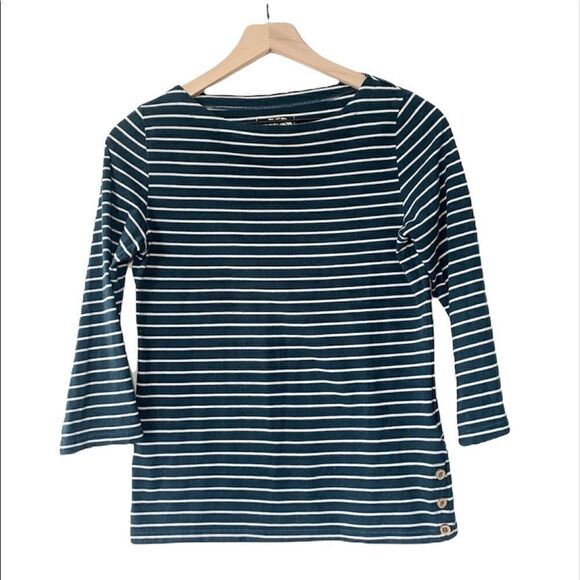 The North Face Teal Striped Top Size Small - Picture 1 of 10